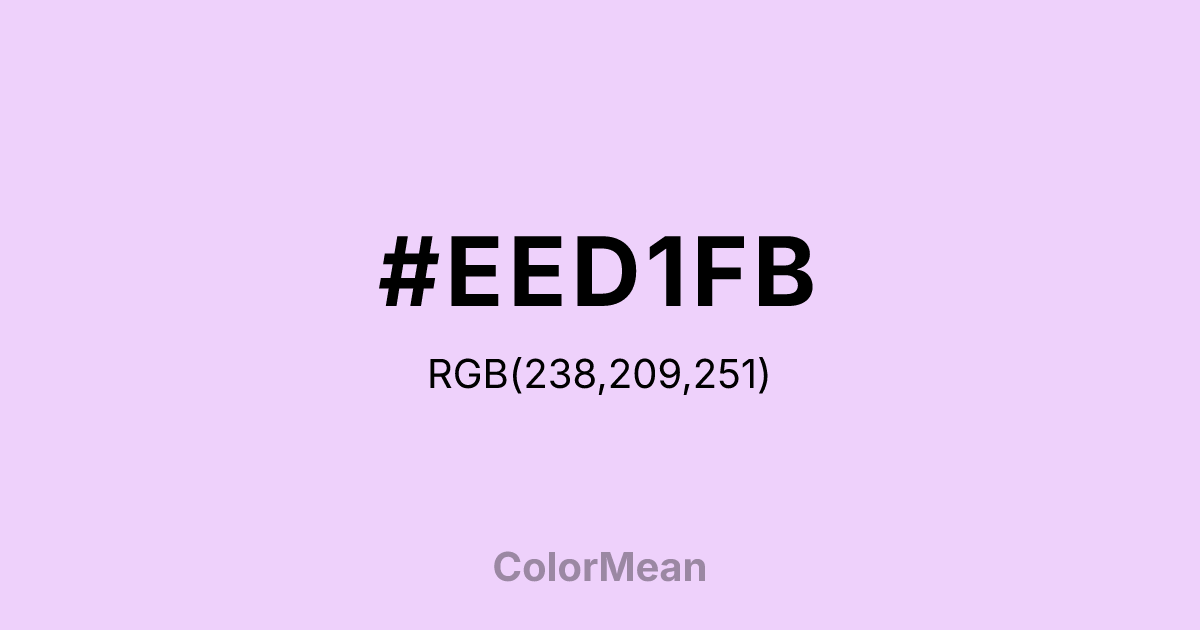#EED1FB color swatch