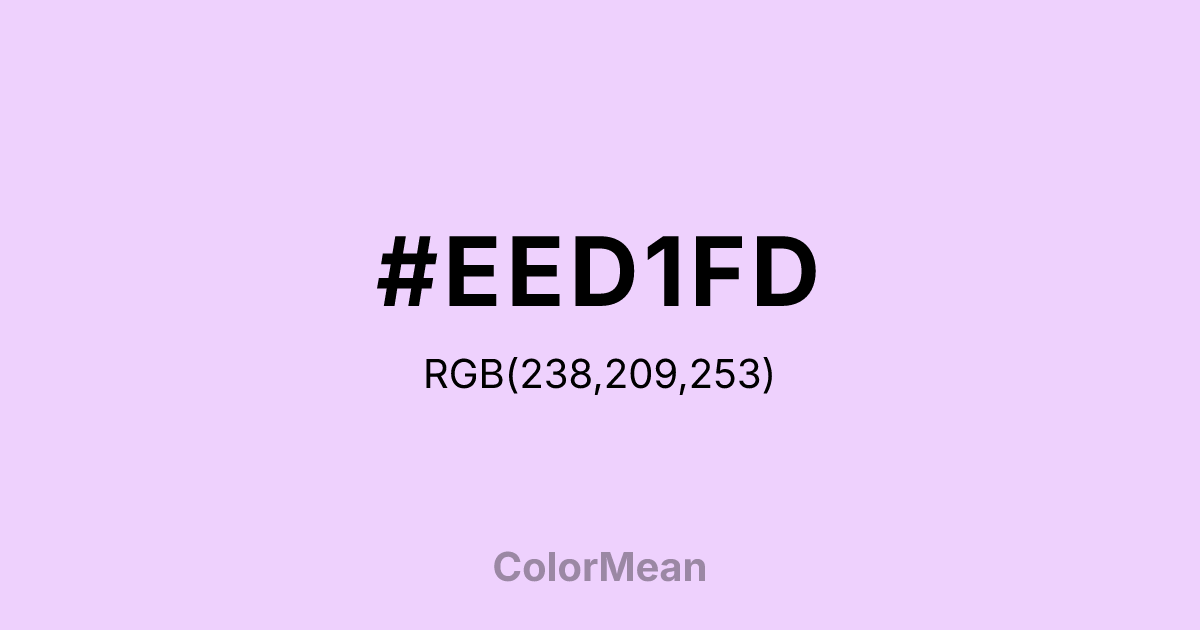 #EED1FD color swatch