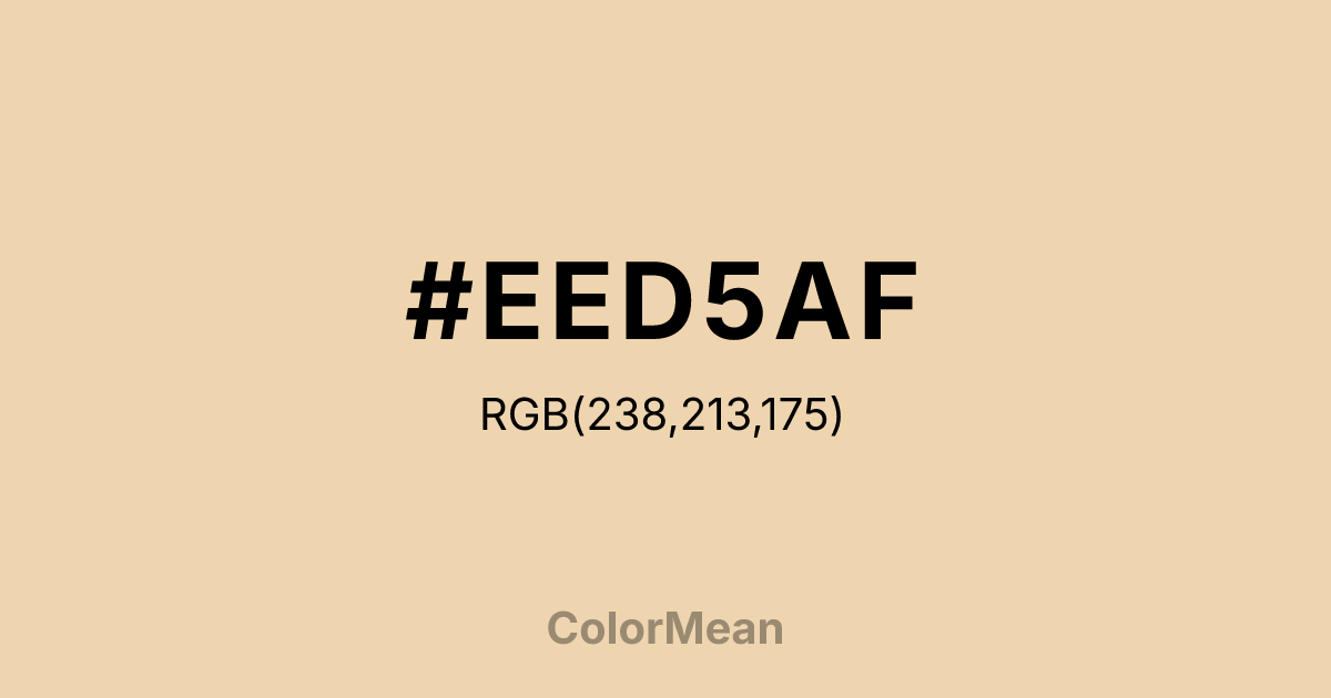 #EED5AF color swatch