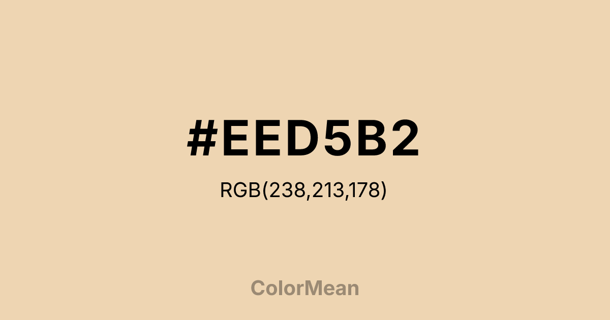 #EED5B2 color swatch