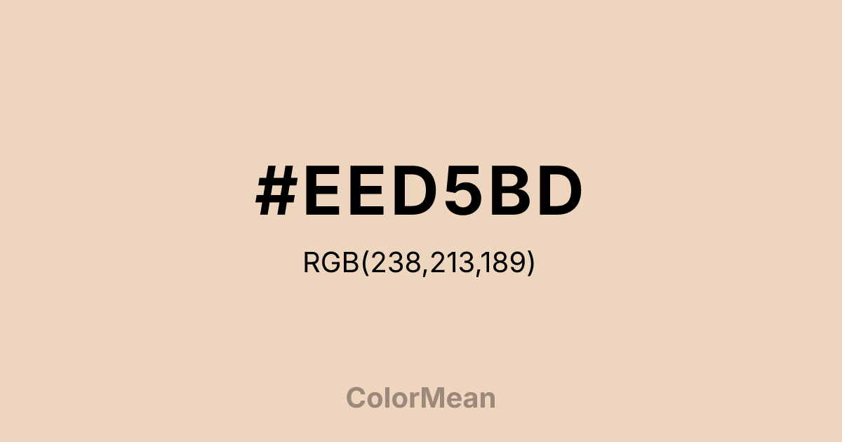 #EED5BD color swatch