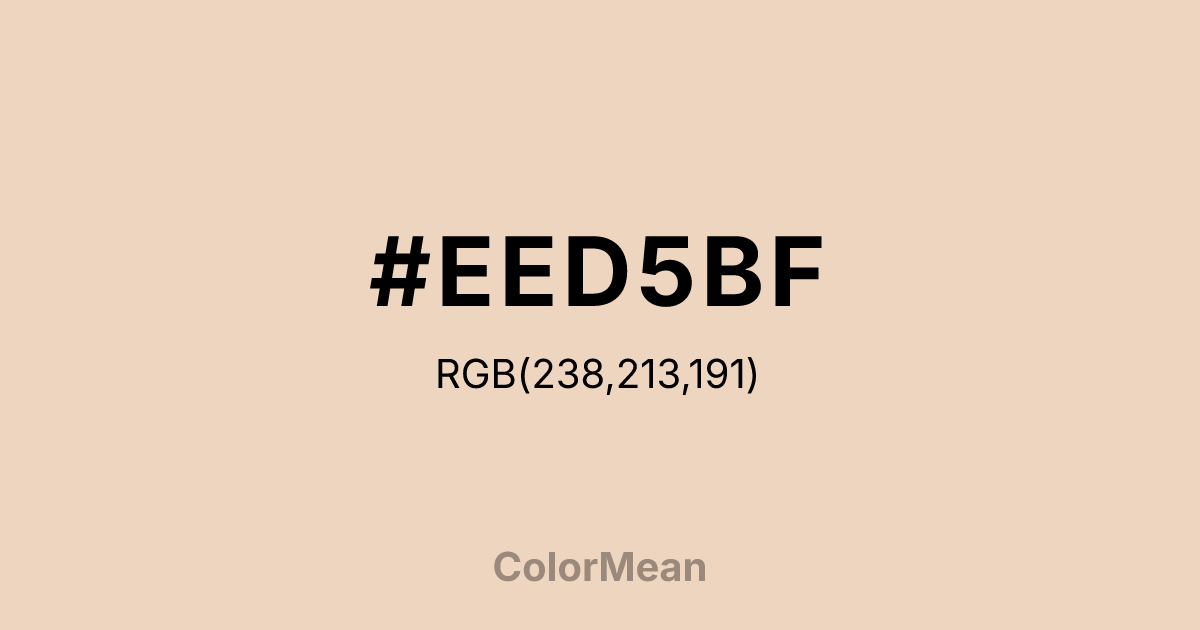 #EED5BF color swatch