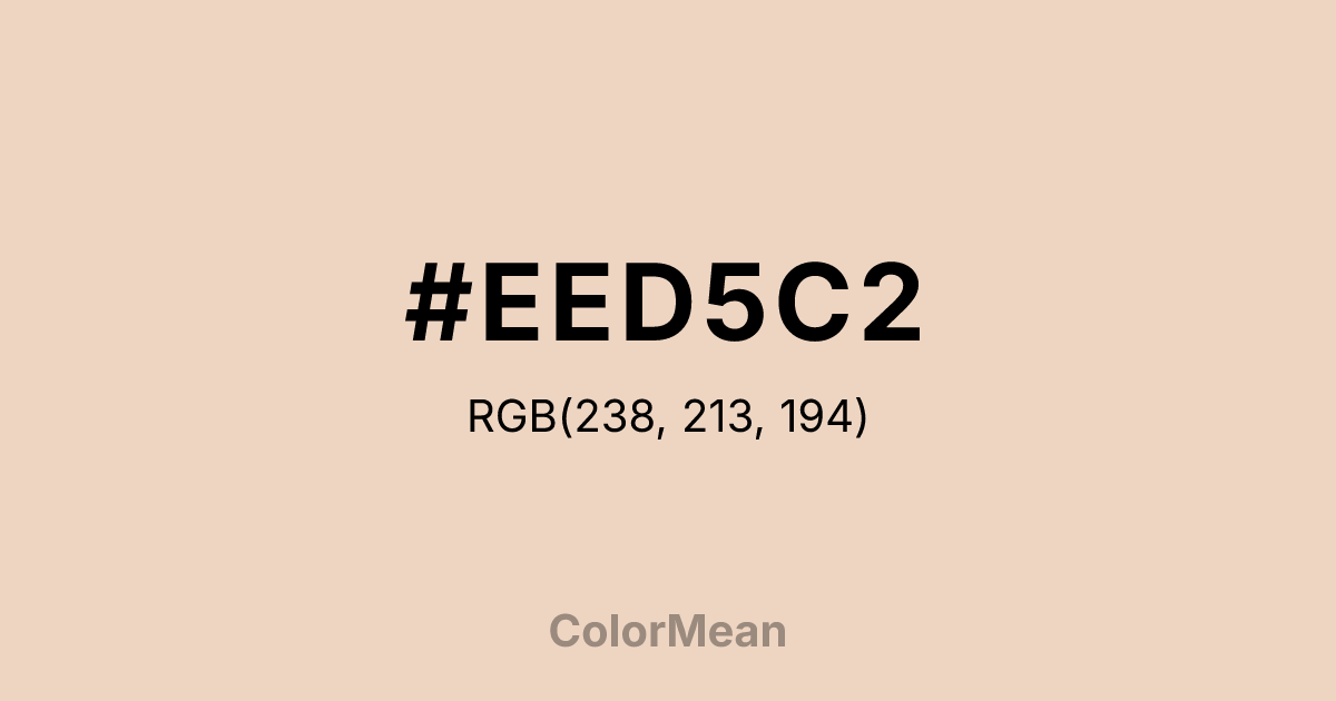 #EED5C2 color swatch