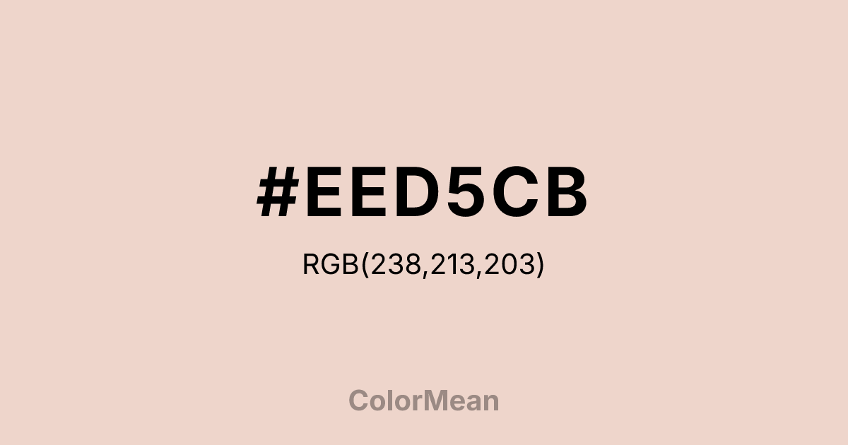 #EED5CB color swatch