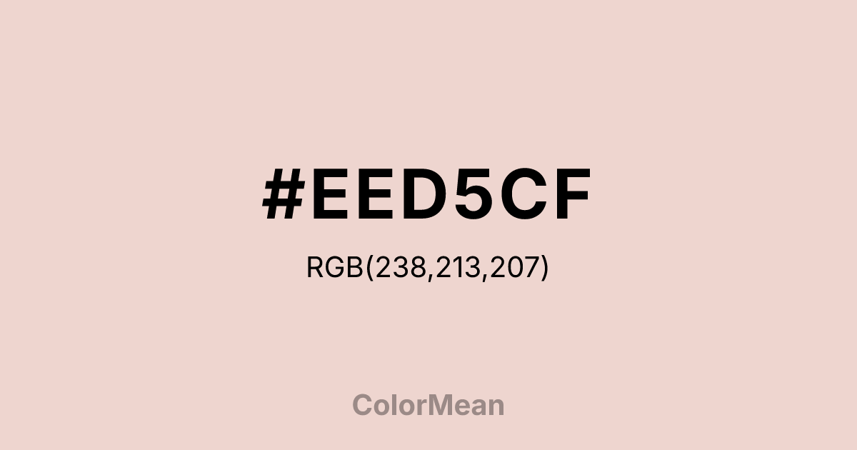#EED5CF color swatch