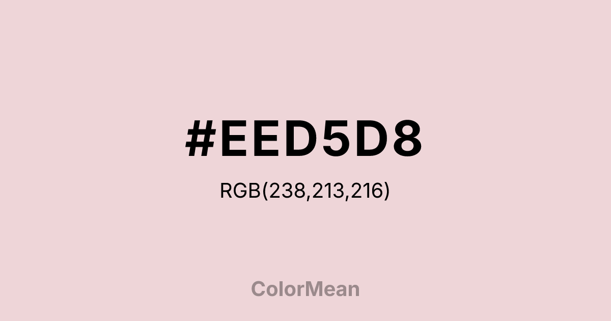 #EED5D8 color swatch