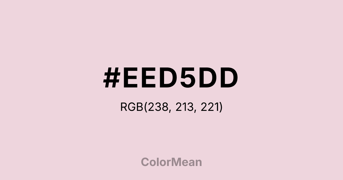 #EED5DD color swatch