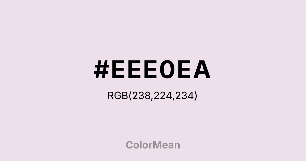 #EEE0EA color swatch