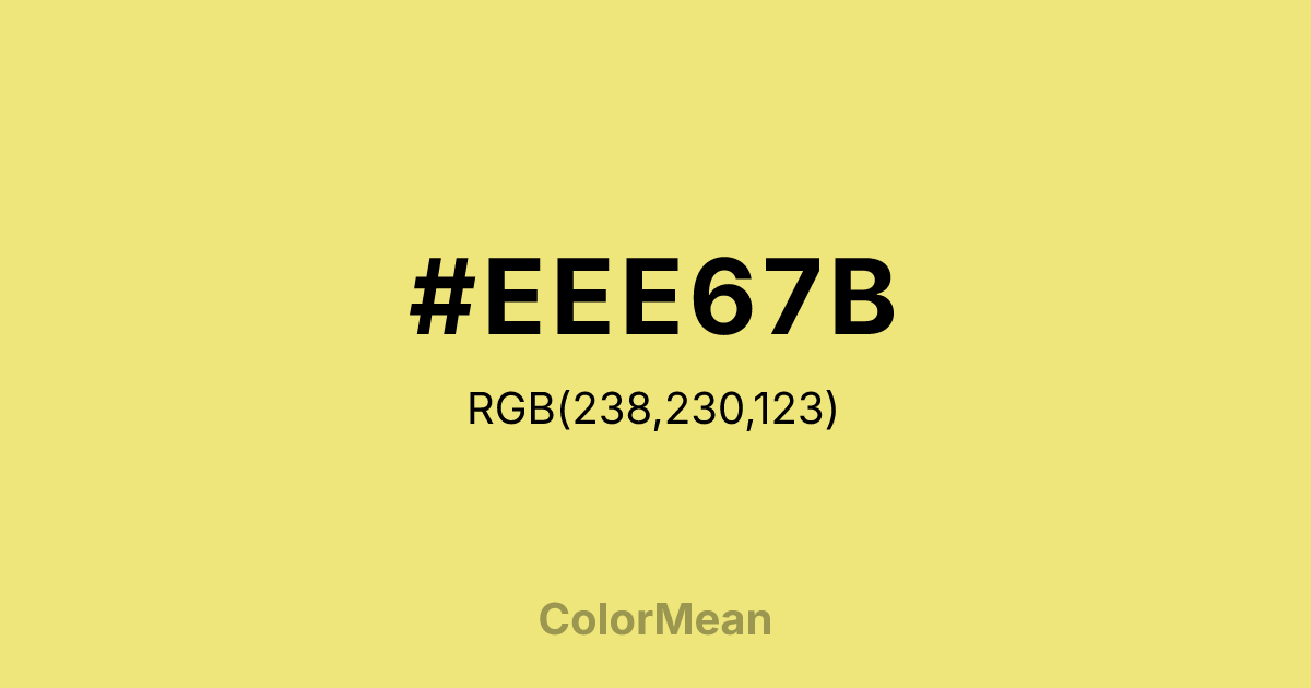 #EEE67B color swatch