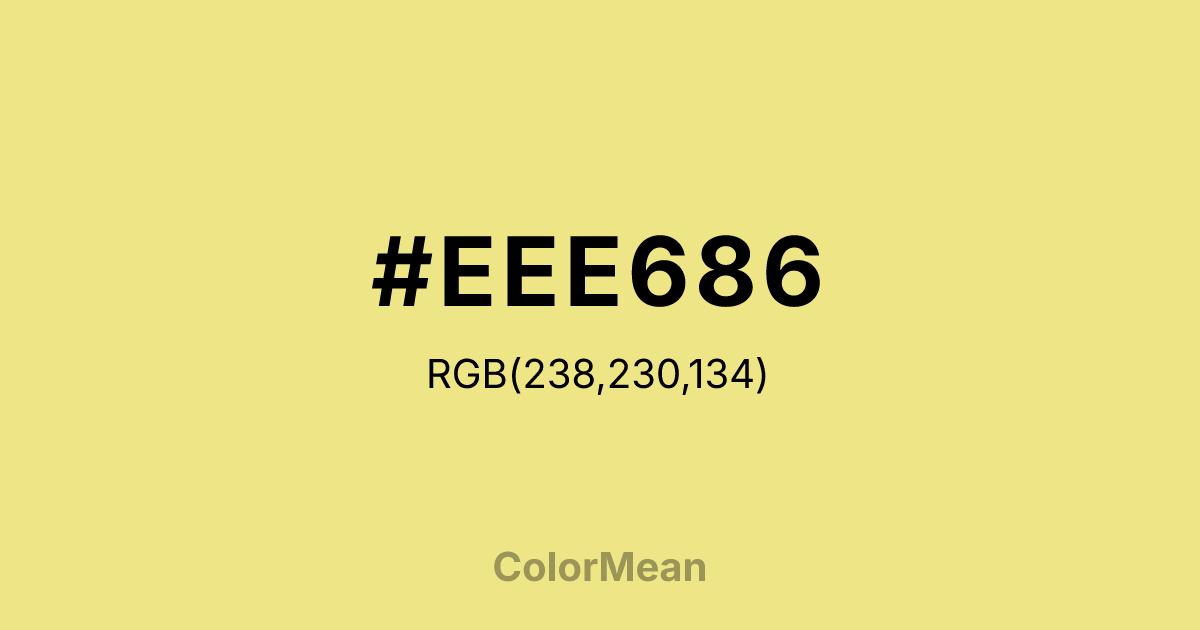 #EEE686 color swatch