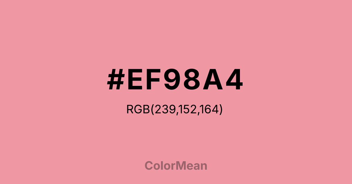 #EF98A4 color swatch