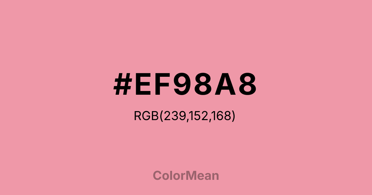 #EF98A8 color swatch