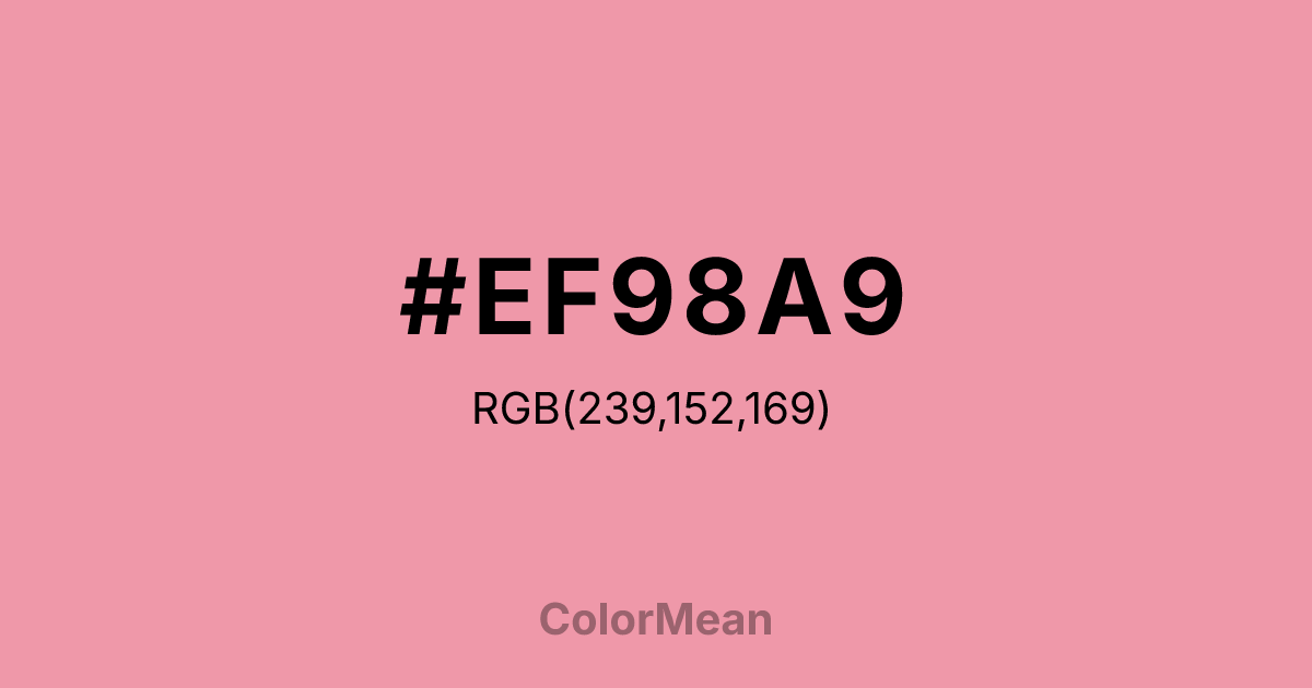 #EF98A9 color swatch