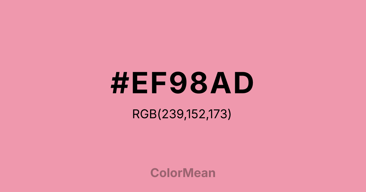 #EF98AD color swatch