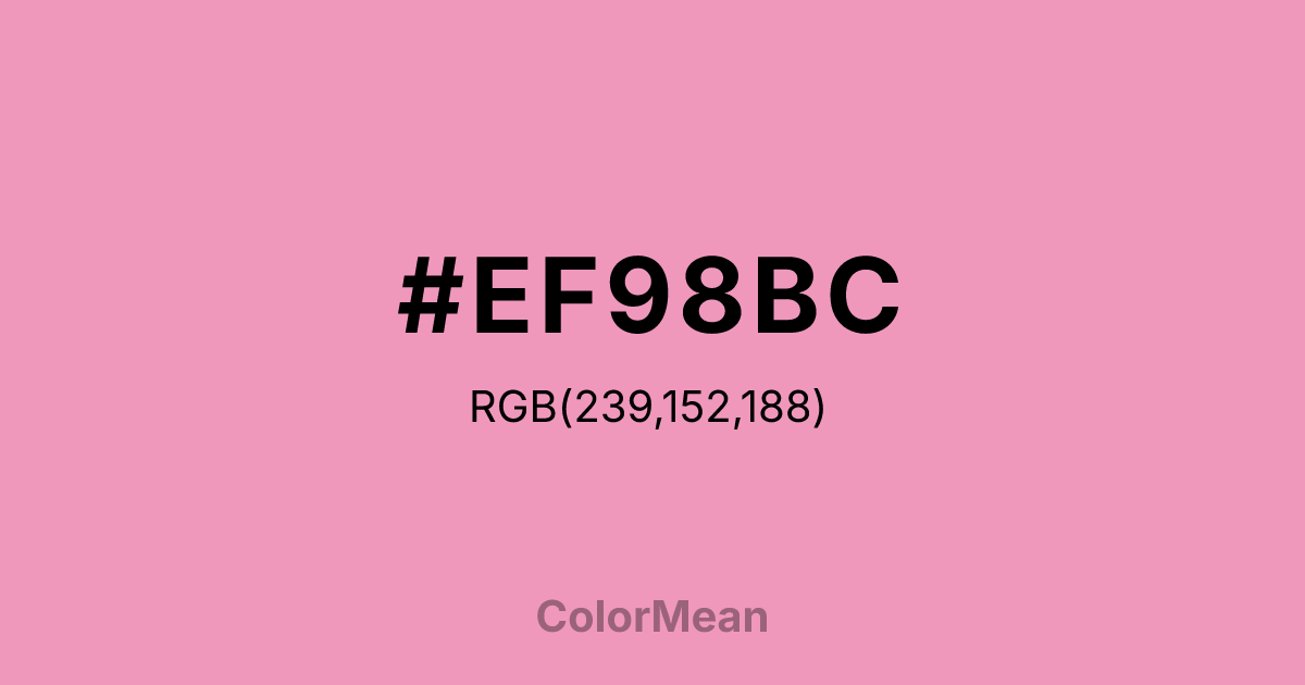 #EF98BC color swatch
