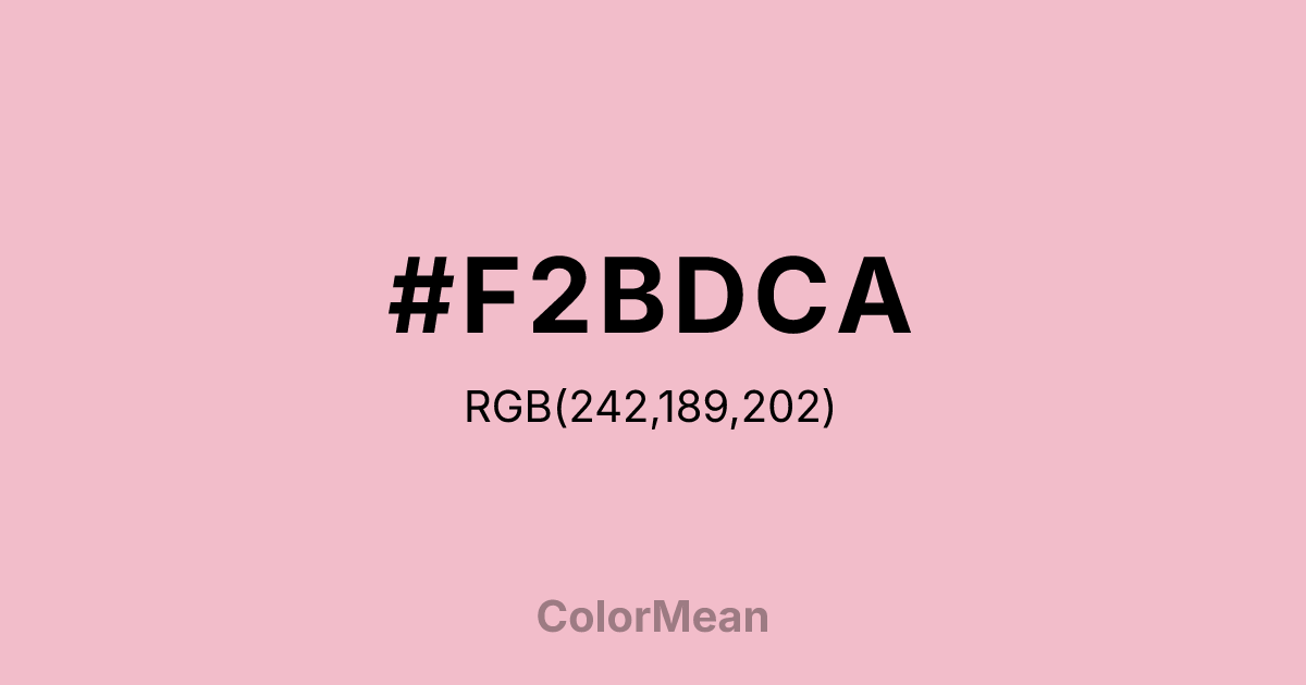 #F2BDCA color swatch