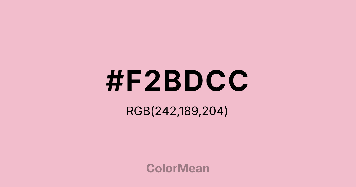 #F2BDCC color swatch