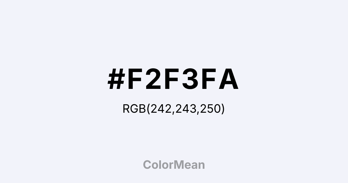 #F2F3FA color swatch