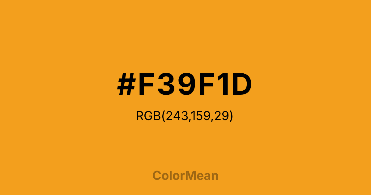 #F39F1D color swatch