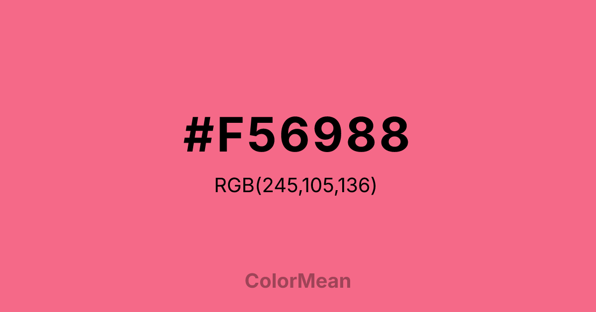 #F56988 color swatch