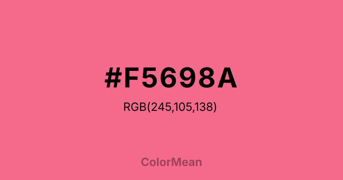 #F5698A color swatch