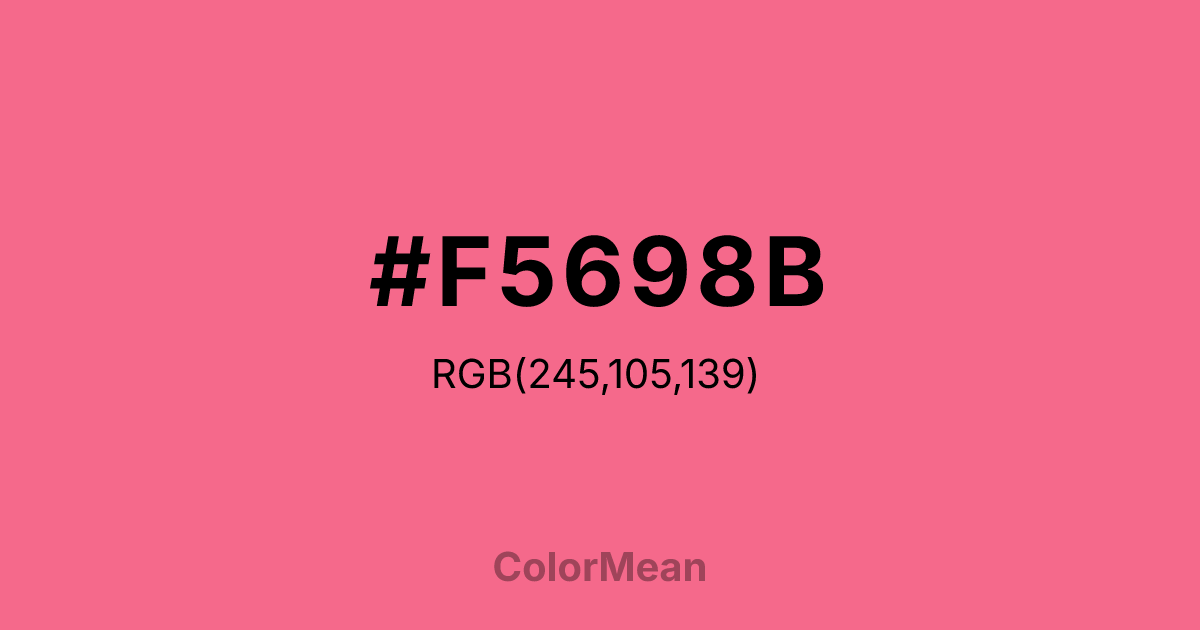 #F5698B color swatch