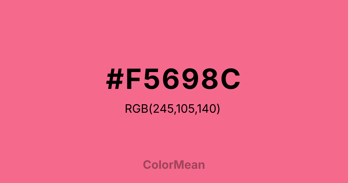 #F5698C color swatch