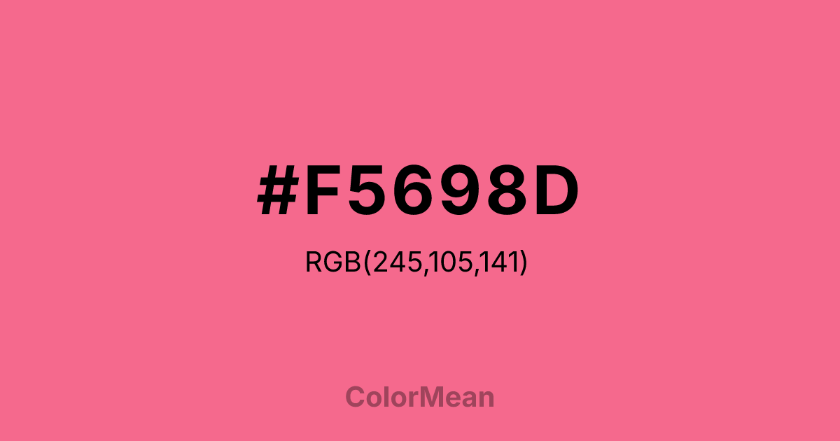 #F5698D color swatch