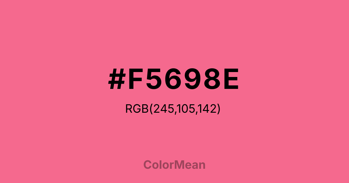 #F5698E color swatch