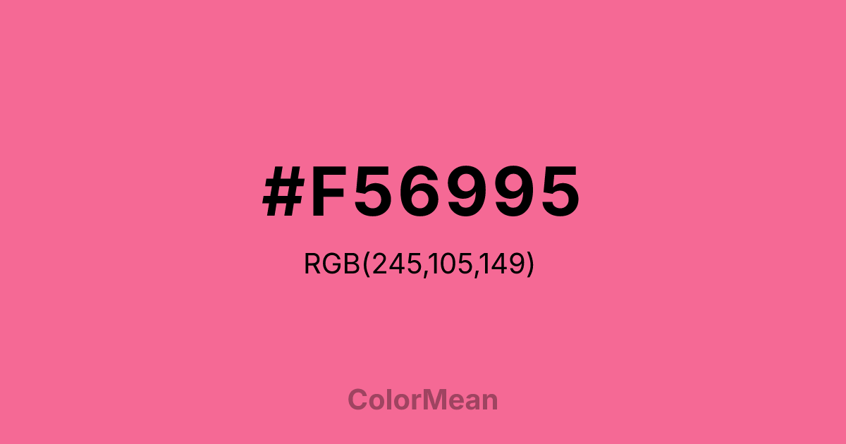 #F56995 color swatch
