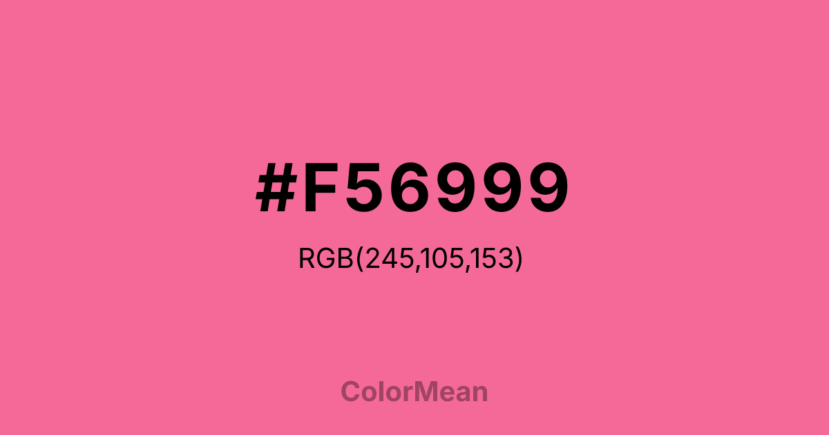 #F56999 color swatch