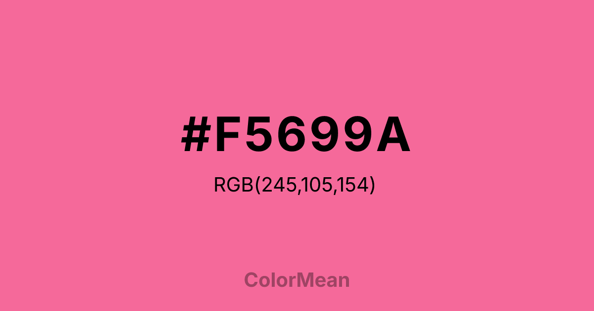 #F5699A color swatch