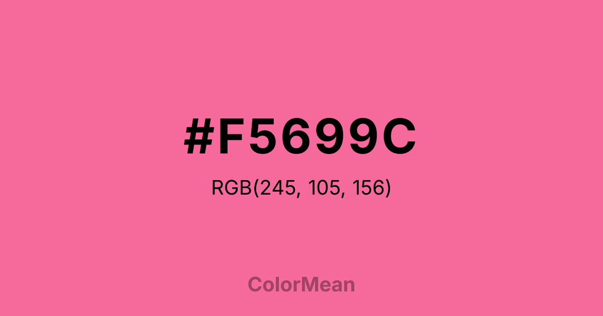 #F5699C color swatch