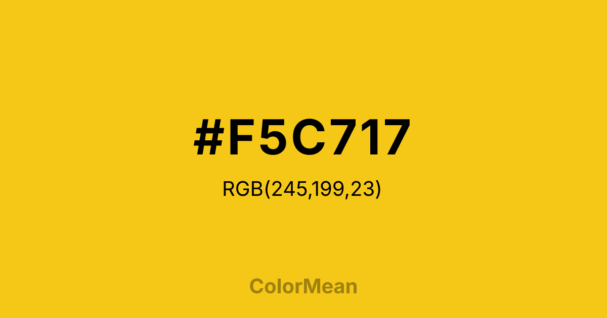 #F5C717 color swatch