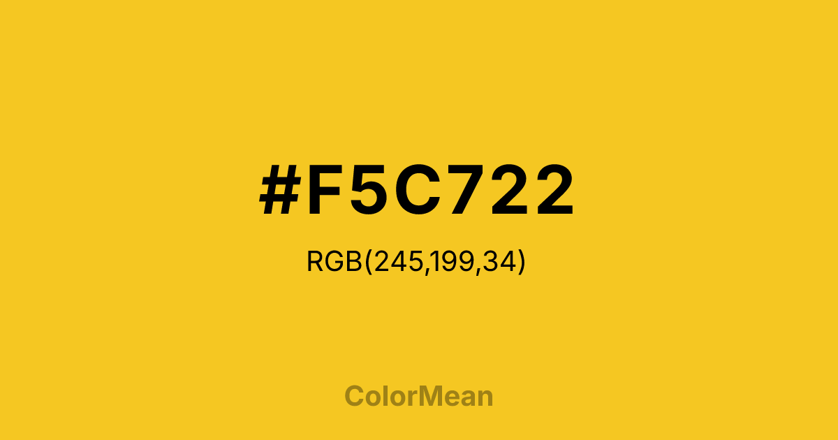 #F5C722 color swatch