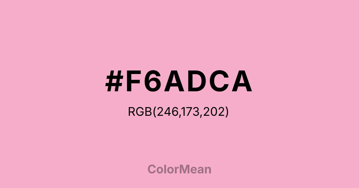 #F6ADCA color swatch