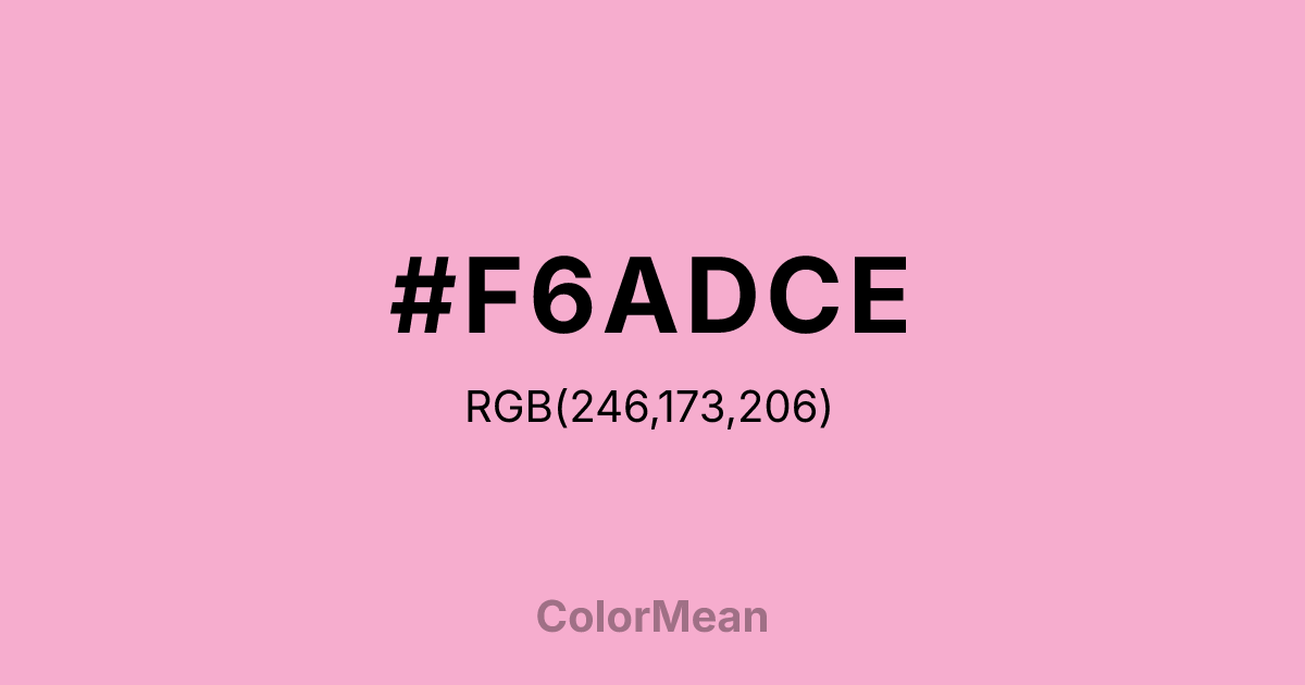 #F6ADCE color swatch