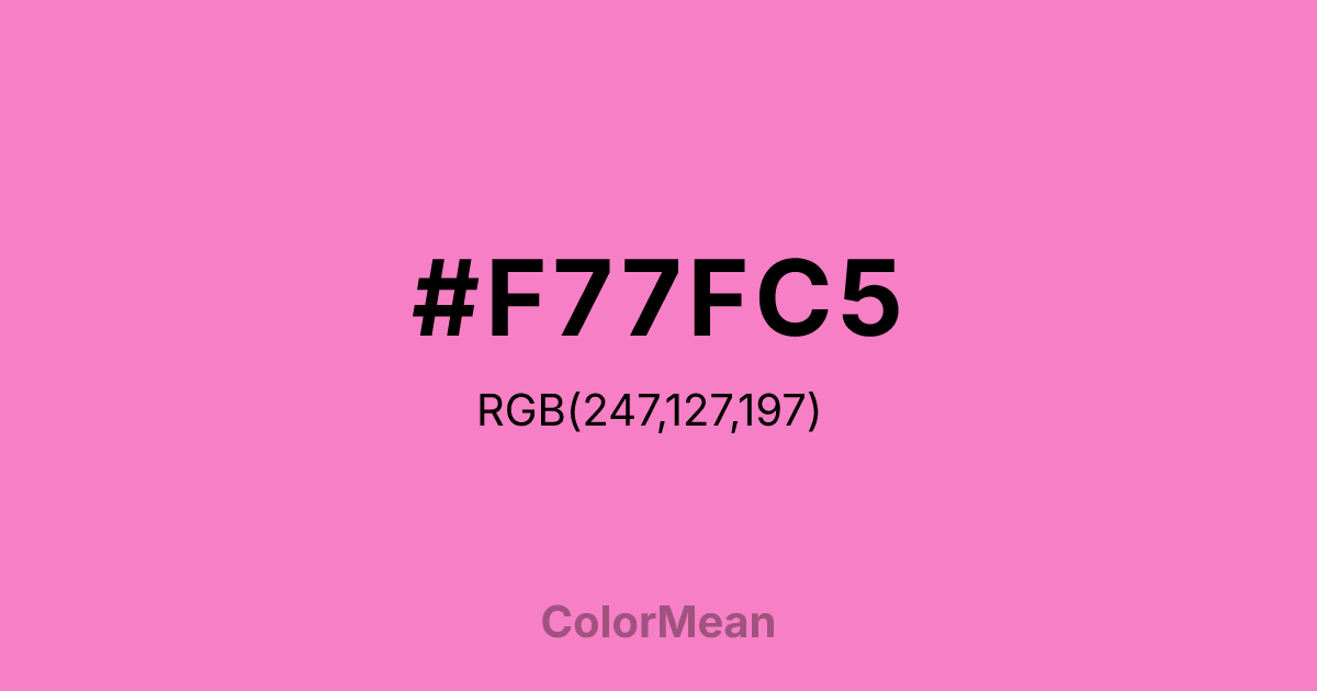 #F77FC5 color swatch