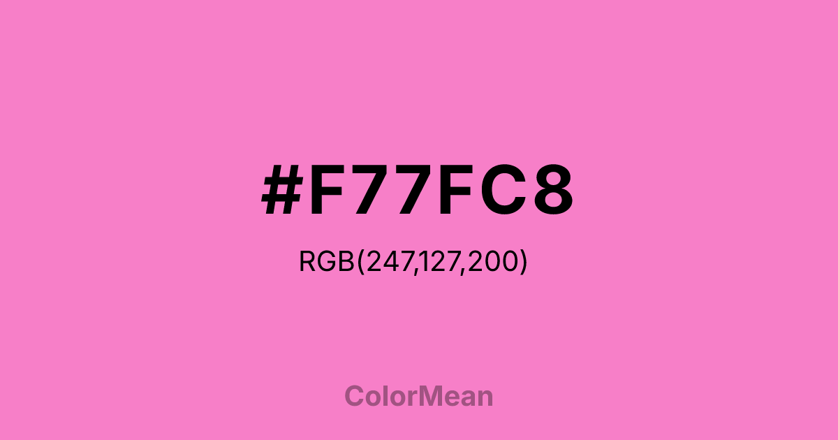 #F77FC8 color swatch
