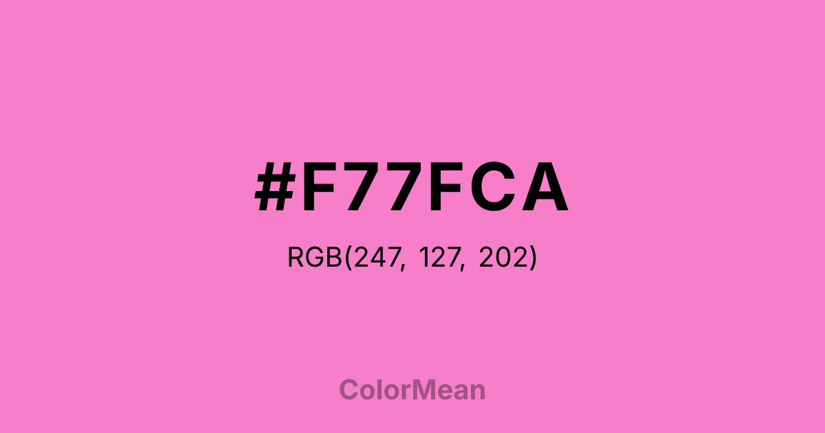 #F77FCA color swatch