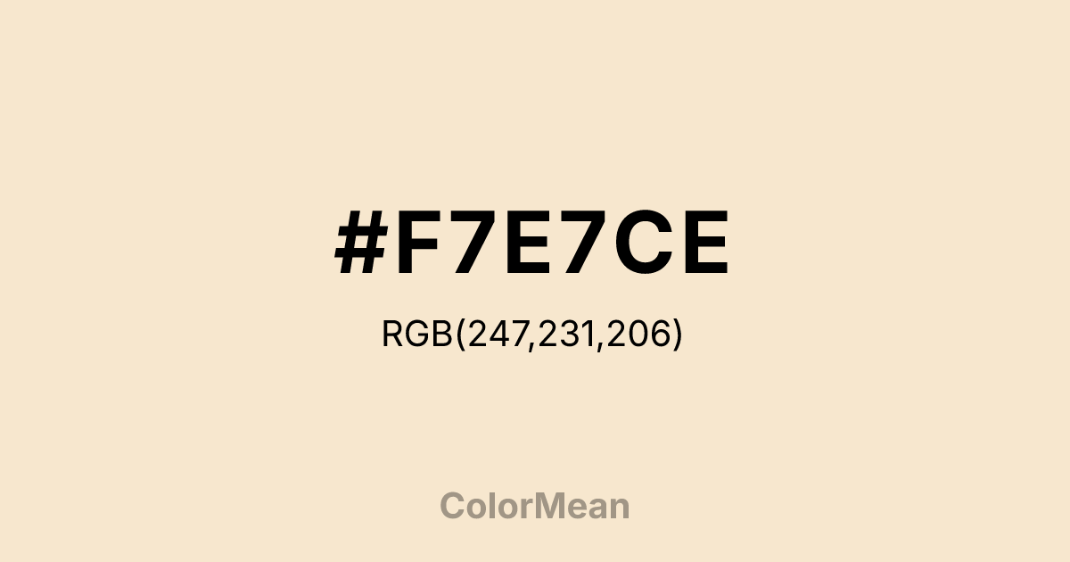 #F7E7CE color swatch