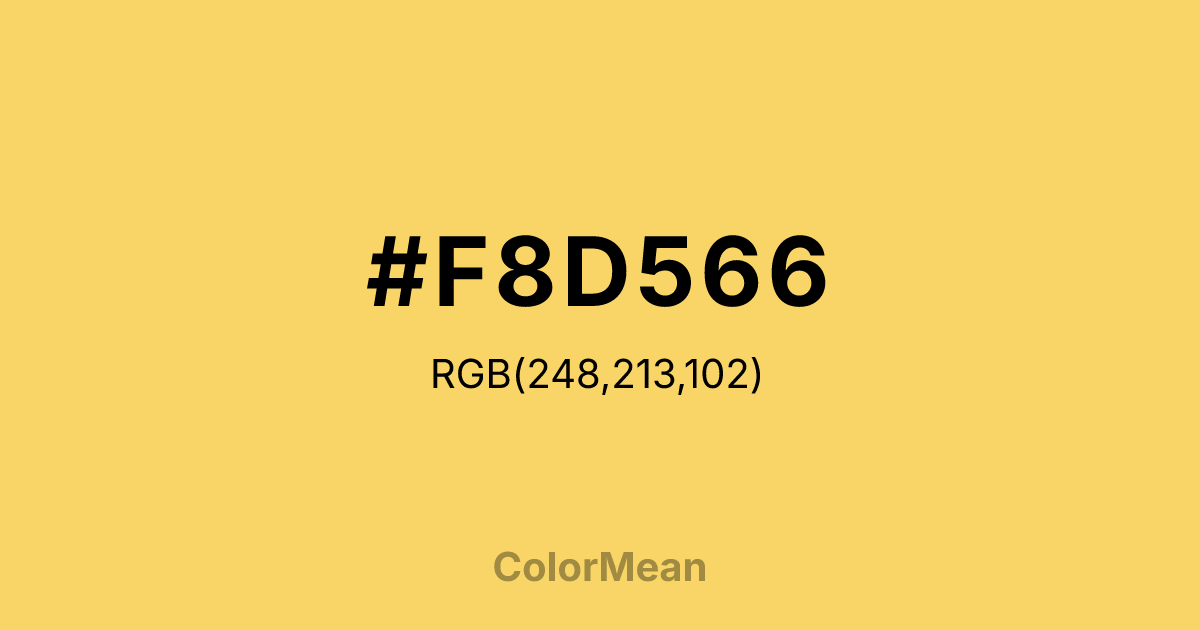 #F8D566 color swatch