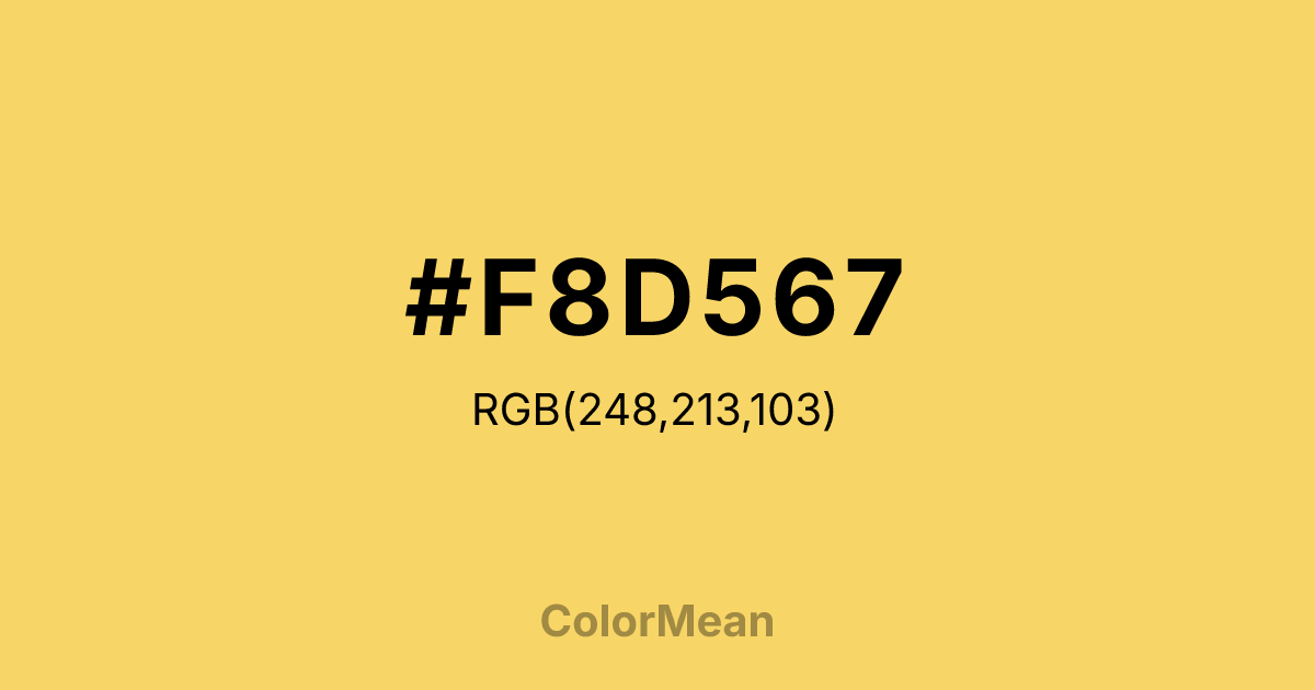#F8D567 color swatch