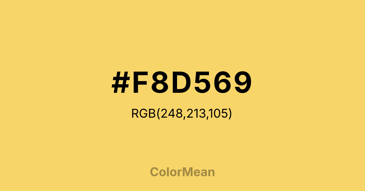 #F8D569 color swatch
