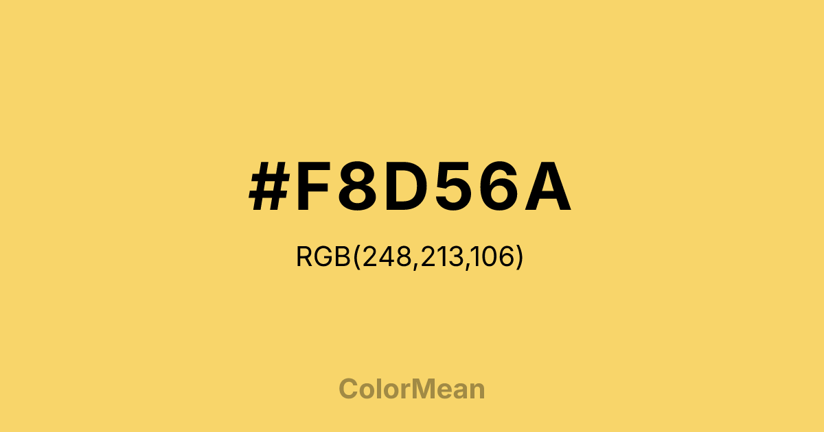 #F8D56A color swatch