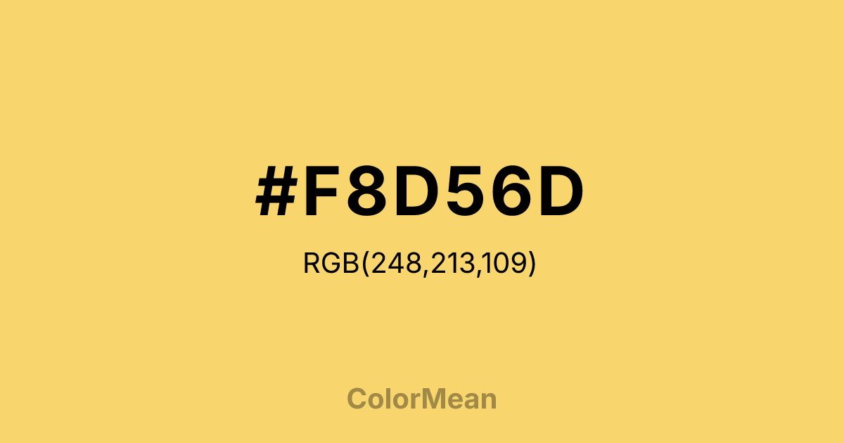#F8D56D color swatch