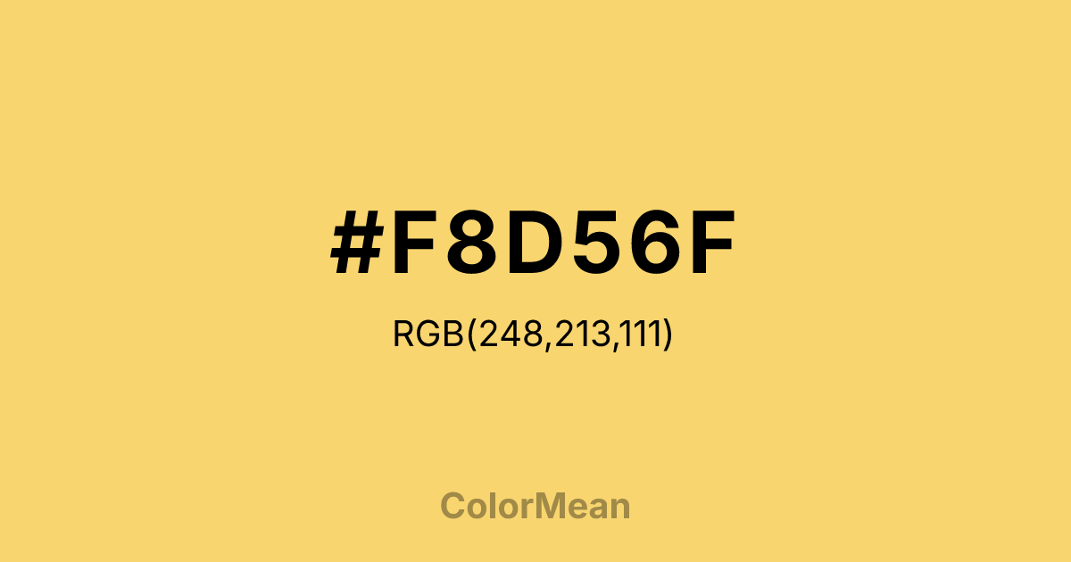 #F8D56F color swatch