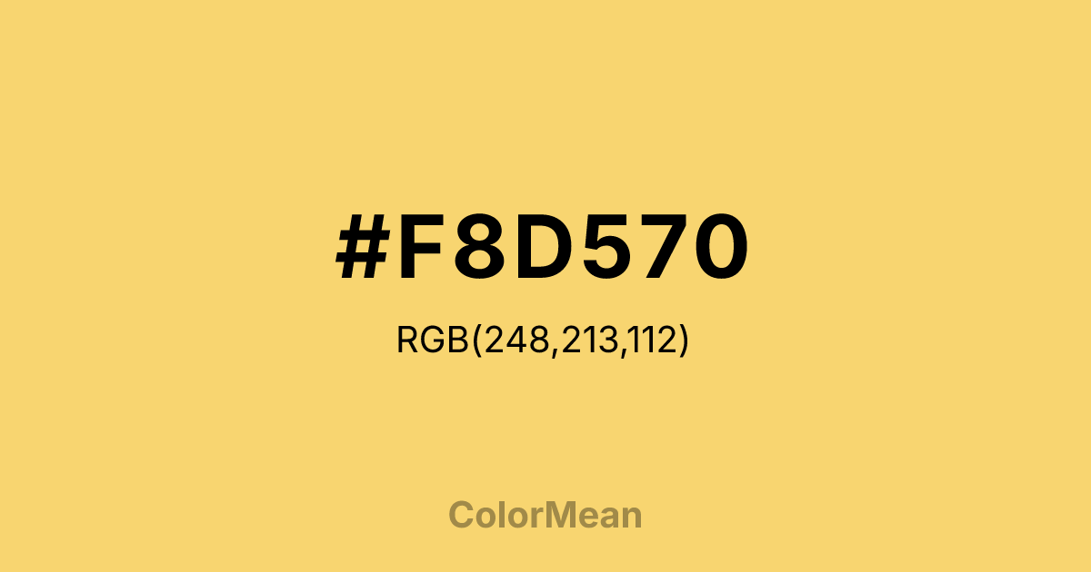#F8D570 color swatch