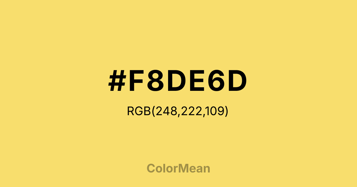 #F8DE6D color swatch