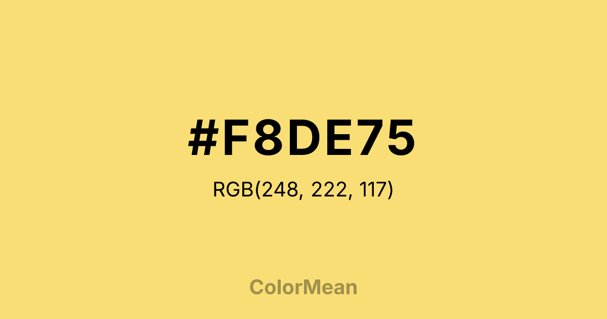 #F8DE75 color swatch